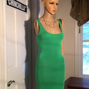 Spandex knit low cut dress!